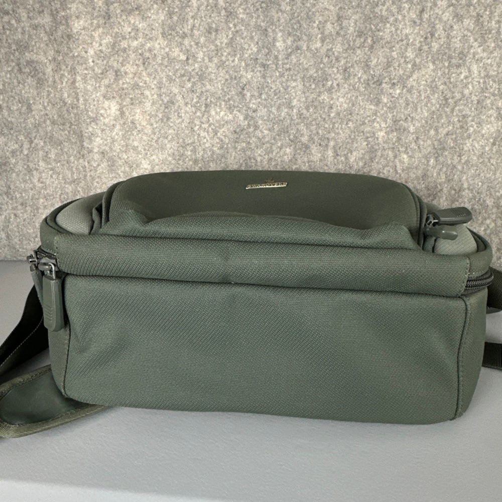 Swarovski Binocular Bag Green Vintage Shoulder Bag Canvas Padded Strap - Picture 11 of 11